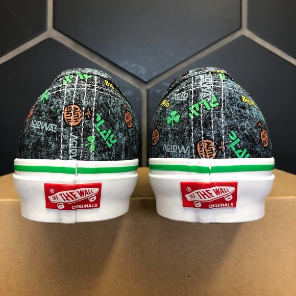 New W/O Box! Mens Vans Authentic LX OG x Fergadelic Acid Wash Low Top Size 13 - Picture 4 of 6